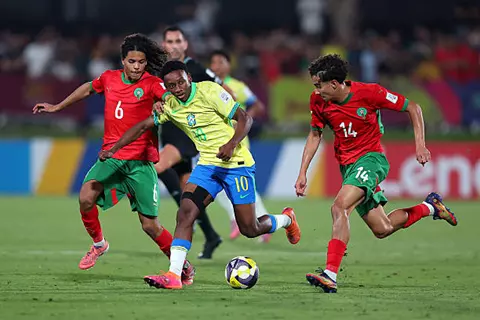 بهدف قاتل.. البرازيل تطيح بالمغرب من كأس العالم للناشئين